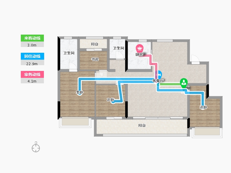 江西省-南昌市-绿都·广州路壹号-118.53-户型库-动静线