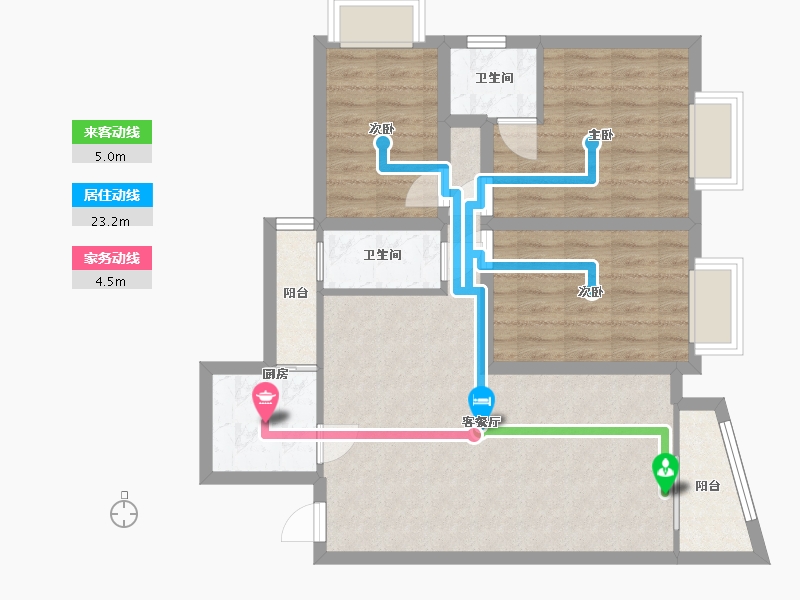 广东省-深圳市-宝湖名园-80.72-户型库-动静线