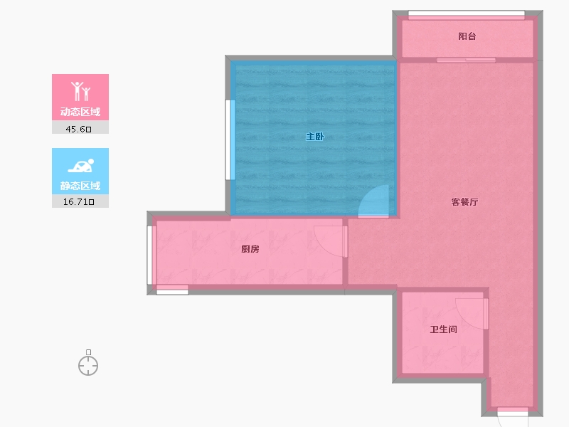 天津-天津市-风荷新园-57.50-户型库-动静分区