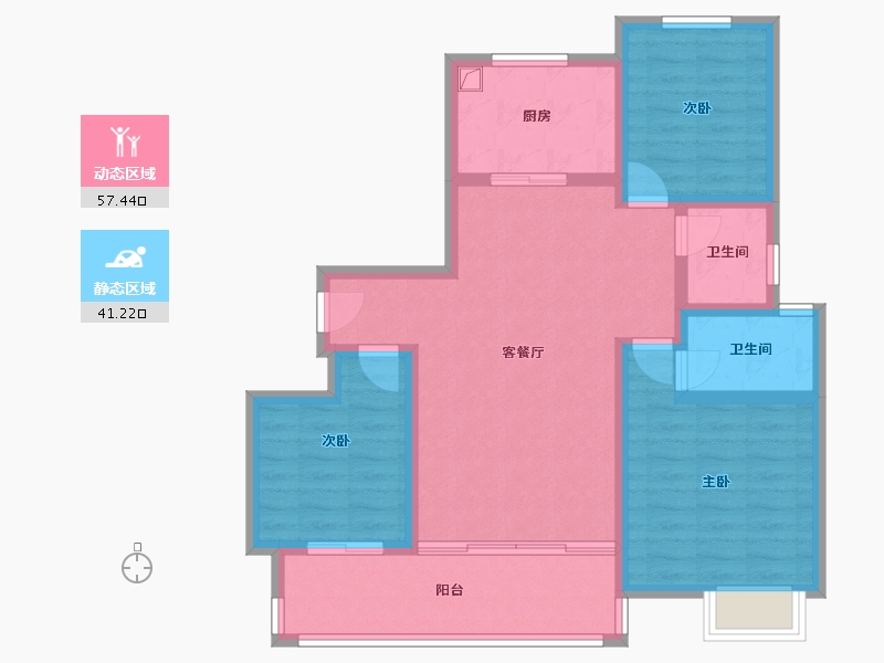 河北省-石家庄市-西三教新区-100.00-户型库-动静分区