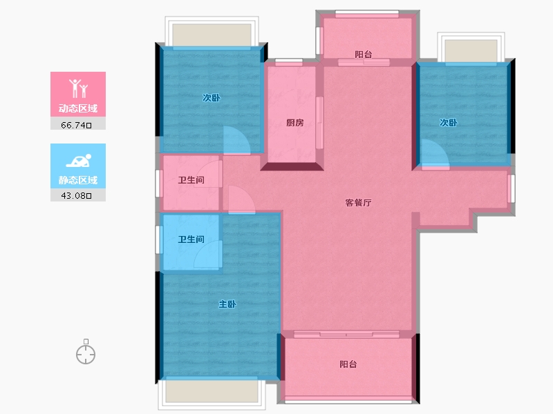 湖南省-怀化市-未来城-99.18-户型库-动静分区