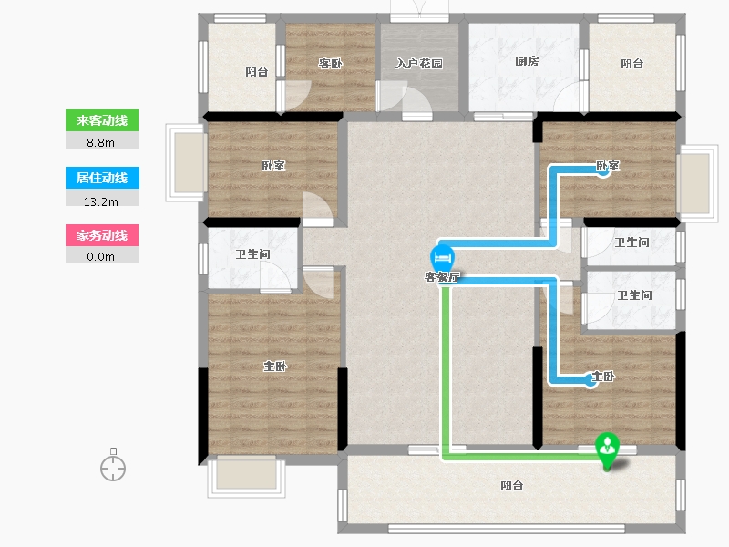 广东省-肇庆市-明珠天韵花园-136.29-户型库-动静线