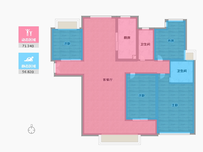 江西省-上饶市-建亨信江院子-114.34-户型库-动静分区