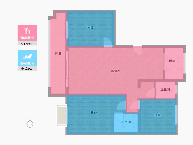 河北省-邯郸市-龙庭华府-96.46-户型库-动静分区