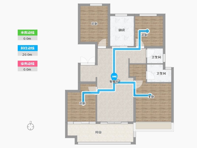 山东省-青岛市-绿地国科健康科技小镇-120.00-户型库-动静线