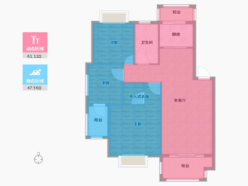 安徽省-宣城市-绿宝书香园-99.13-户型库-动静分区