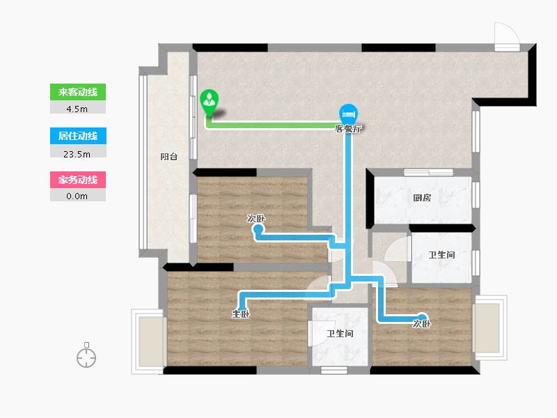 江西省-九江市-嘉园悦湖居-101.60-户型库-动静线