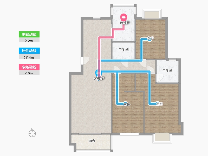 山东省-青岛市-阳光山色小区-120.00-户型库-动静线