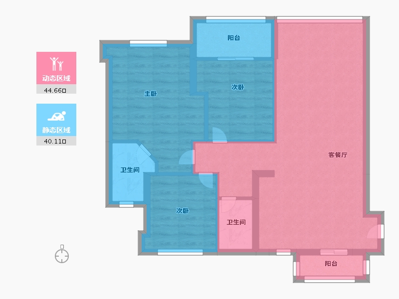 福建省-福州市-连江恒宇国际观澜-76.00-户型库-动静分区