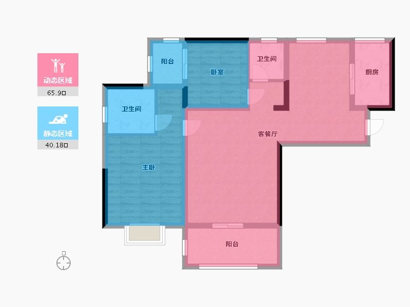 湖南省-张家界市-南门口特色小区-95.00-户型库-动静分区