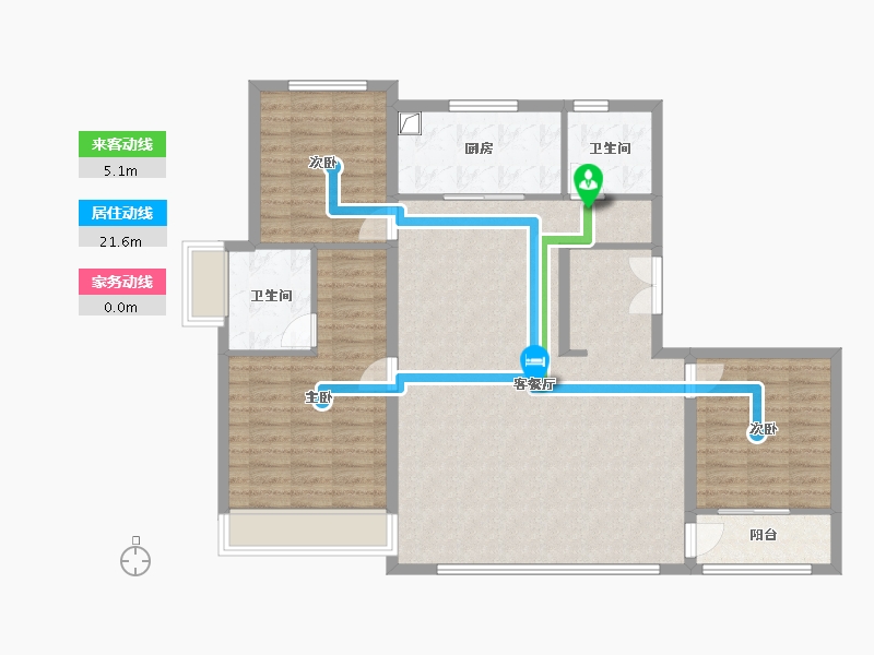 陕西省-西安市-云玺领峰-112.00-户型库-动静线