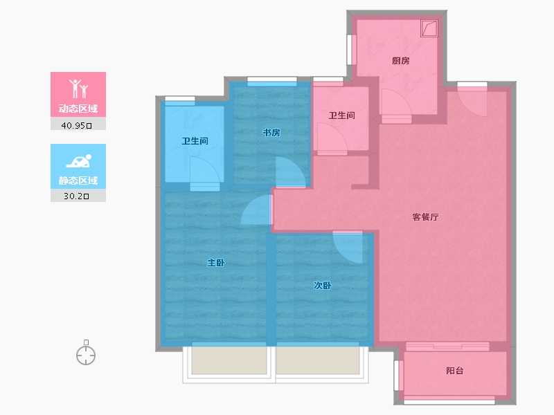 天津-天津市-西派国印-71.00-户型库-动静分区