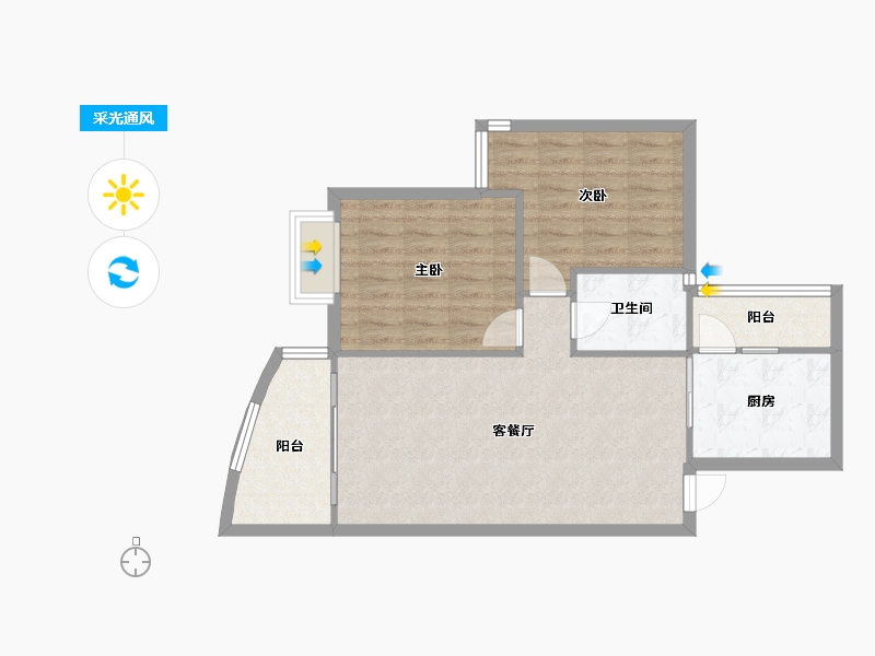 重庆-重庆市-新都-71.01-户型库-采光通风