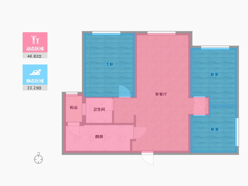 甘肃省-兰州市-中海寰宇天下-98.00-户型库-动静分区