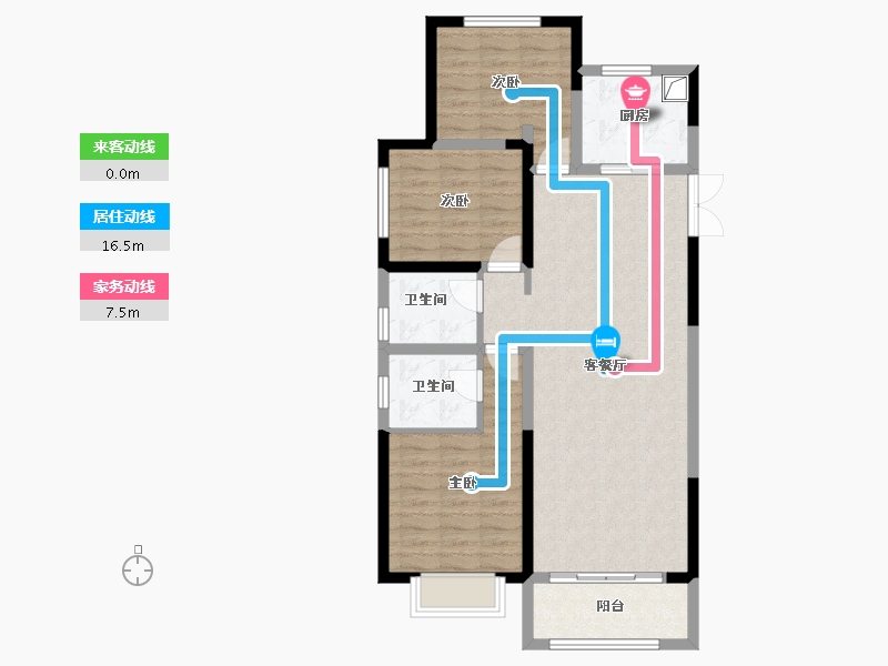 甘肃省-兰州市-瑞德御府-99.20-户型库-动静线