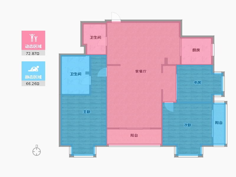 福建省-福州市-融侨锦江-A区-130.00-户型库-动静分区