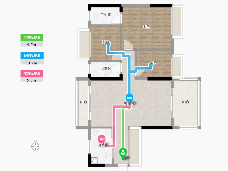 广东省-清远市-东瀚云尚四季-82.30-户型库-动静线