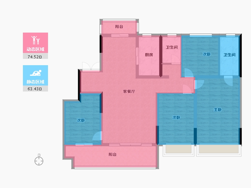 河南省-安阳市-正商书香华府-124.00-户型库-动静分区