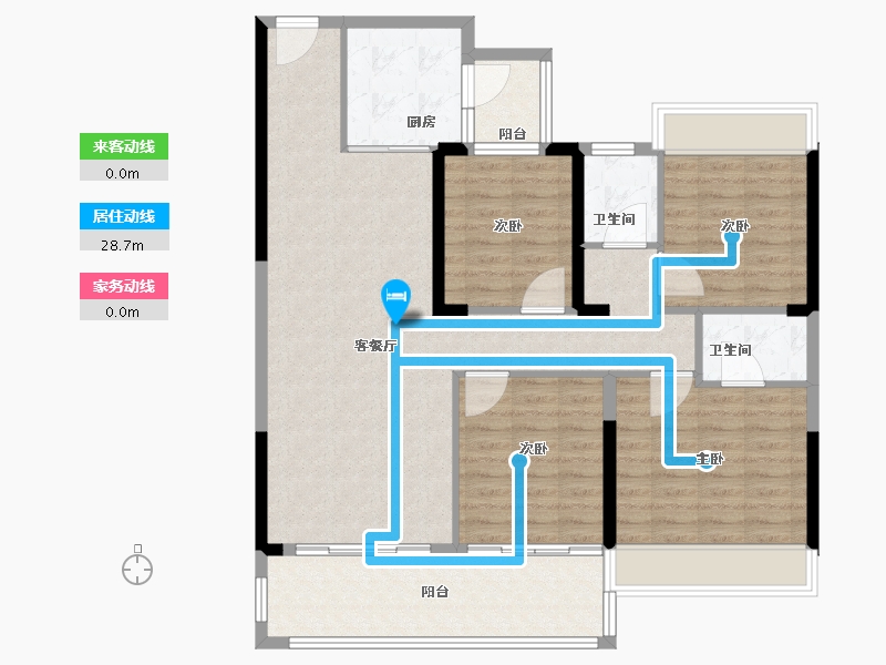 河南省-南阳市-金水湾小区-112.00-户型库-动静线