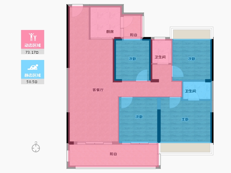 河南省-南阳市-金水湾小区-112.00-户型库-动静分区