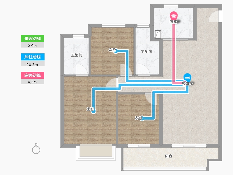 湖北省-黄石市-中梁滨江壹号-89.00-户型库-动静线