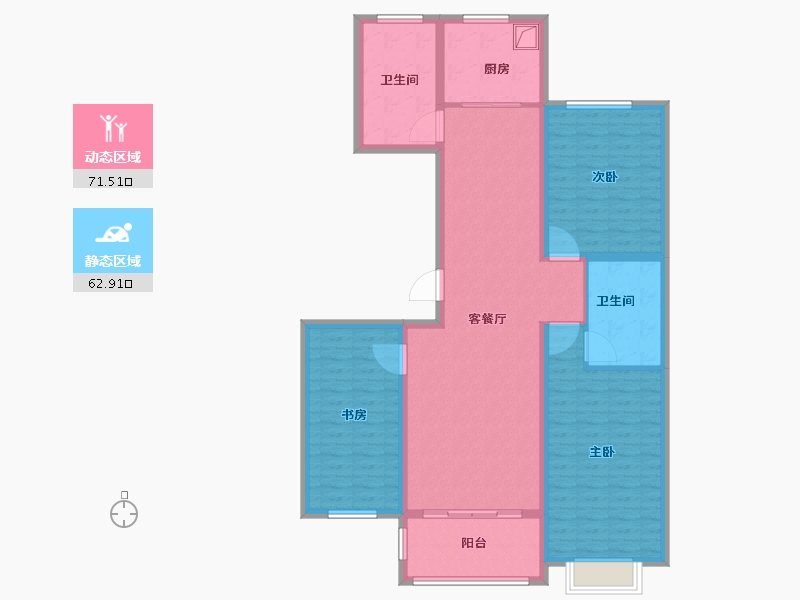 河北省-邢台市-西马延小区-121.00-户型库-动静分区