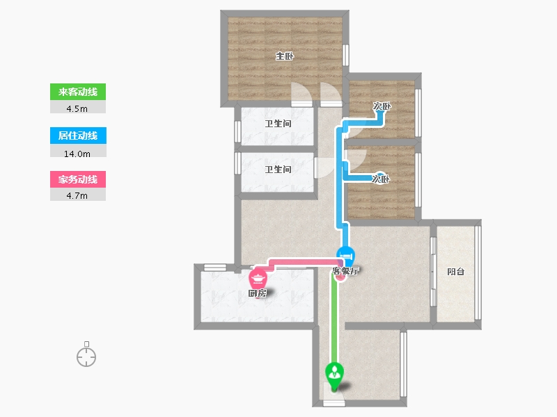 广东省-中山市-中澳春城-84.80-户型库-动静线