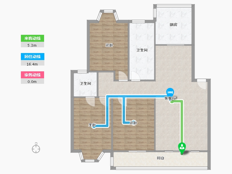 江苏省-南京市-宁电馨苑(兴民北路)-109.35-户型库-动静线