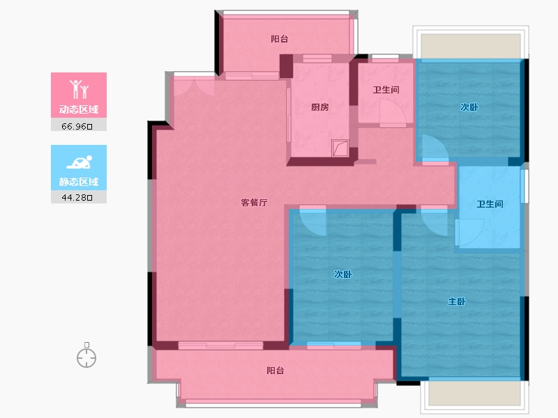 河南省-信阳市-东方府-99.00-户型库-动静分区