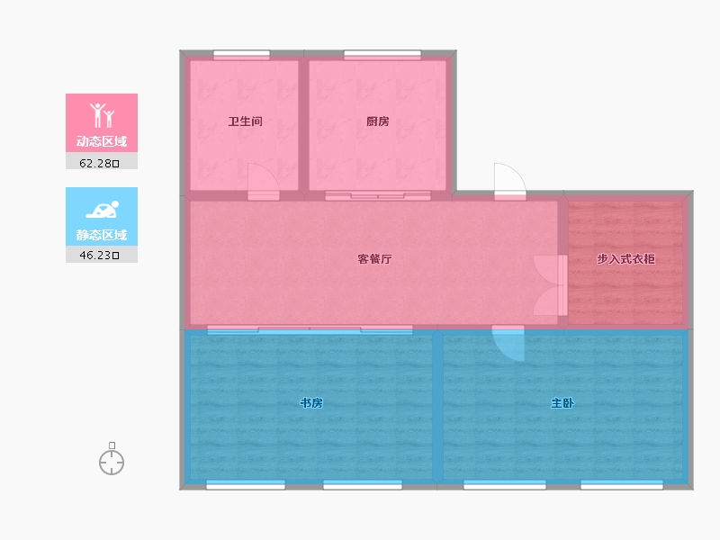 内蒙古自治区-赤峰市-龙达三期-94.40-户型库-动静分区