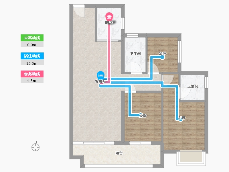 广东省-广州市-纵横缤城花园-79.25-户型库-动静线