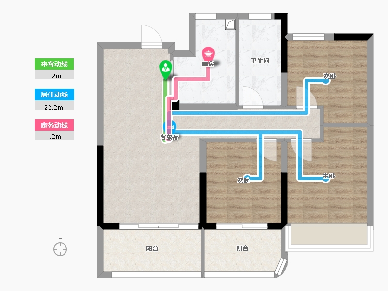 江苏省-扬州市-华建天祥-79.20-户型库-动静线