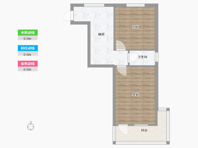 江苏省-苏州市-长风新村-42.64-户型库-动静线