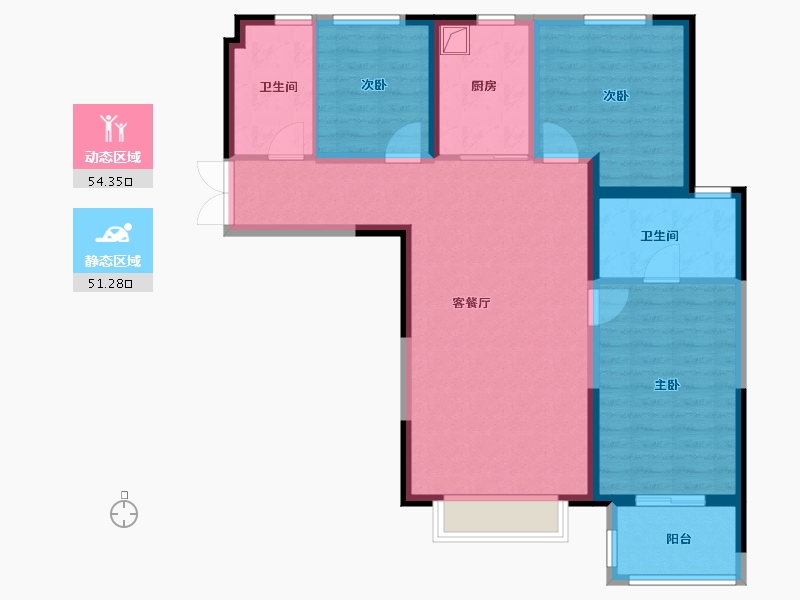 山东省-德州市-华中华园-94.40-户型库-动静分区