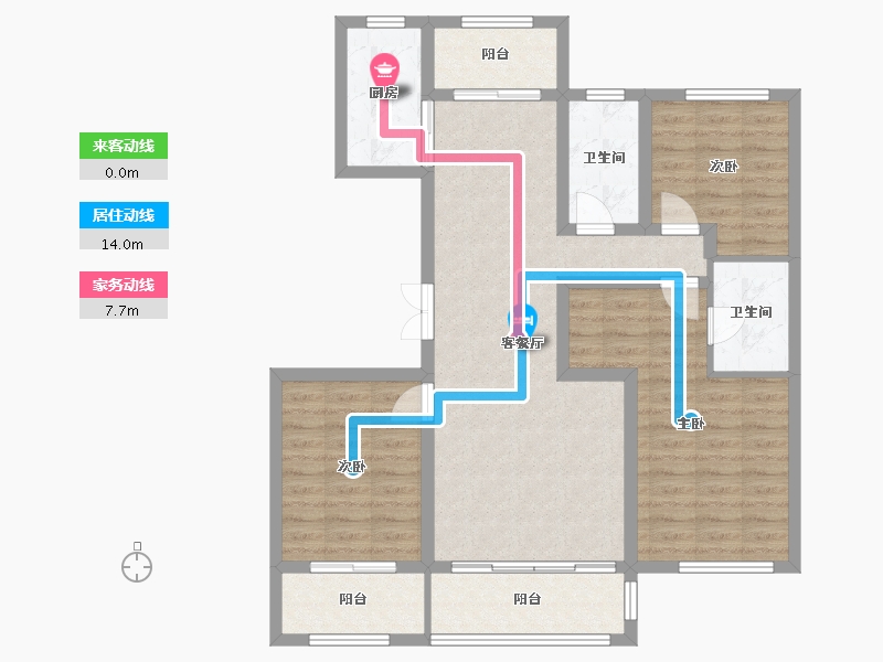 河北省-承德市-水山上院-二期-100.80-户型库-动静线