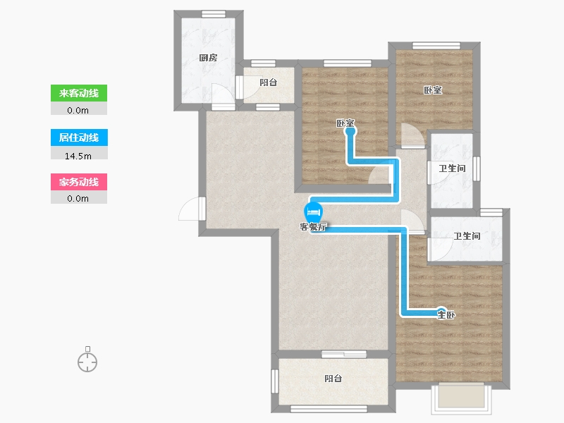 福建省-泉州市-龙兴小区-97.31-户型库-动静线