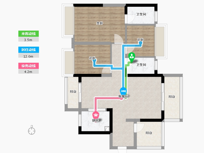 广东省-惠州市-中交和风春岸-87.62-户型库-动静线