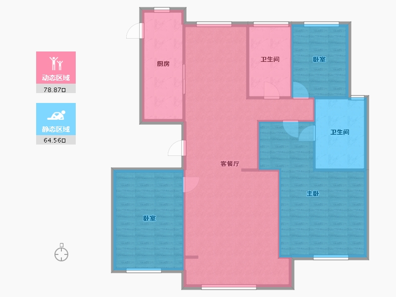 辽宁省-沈阳市-保利海上五月花-117.60-户型库-动静分区