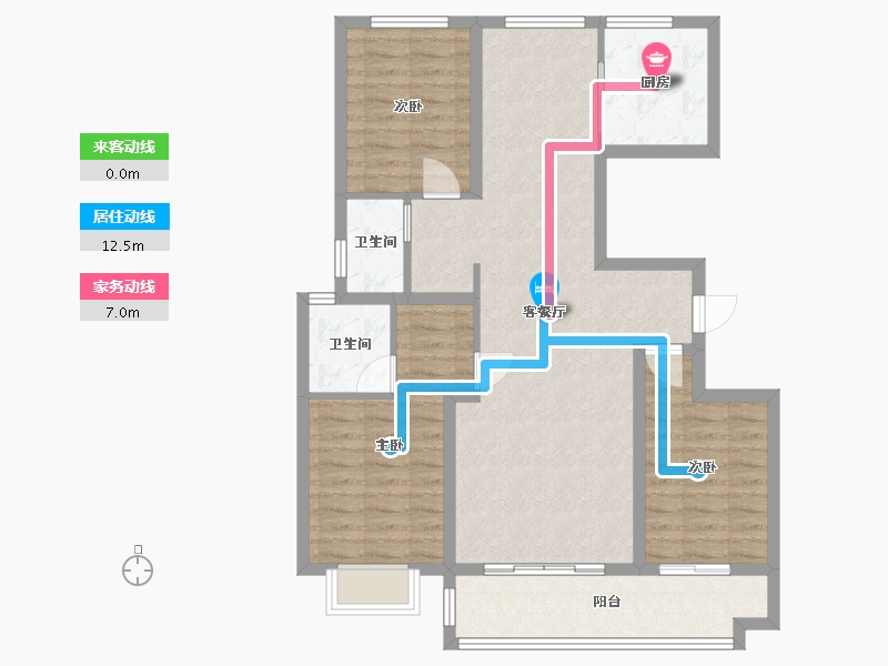 河北省-邢台市-海棠苑-104.00-户型库-动静线