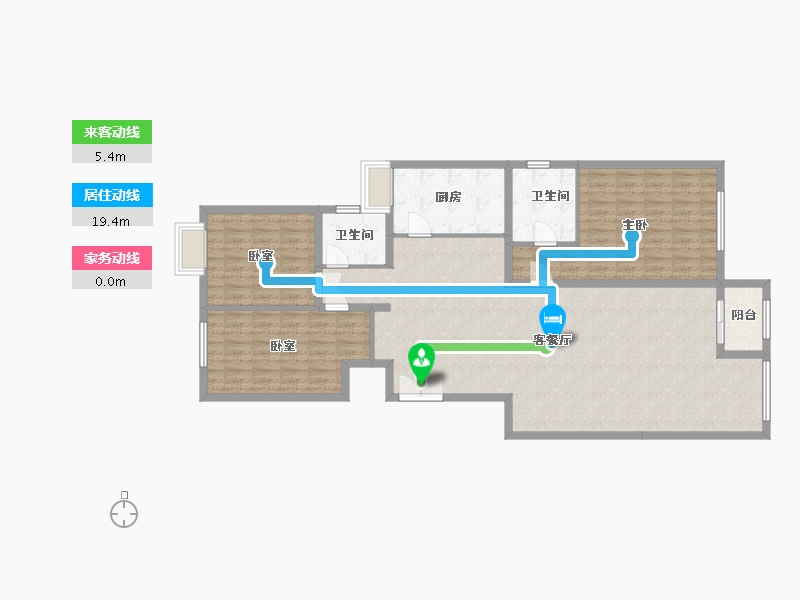 山东省-青岛市-颐中高山-125.60-户型库-动静线