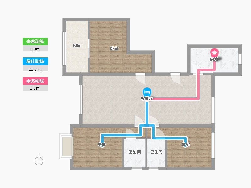 河北省-沧州市-瀛安佳苑-101.11-户型库-动静线