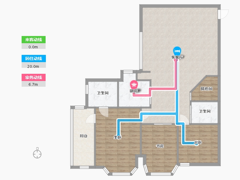 浙江省-温州市-物华大厦-119.98-户型库-动静线