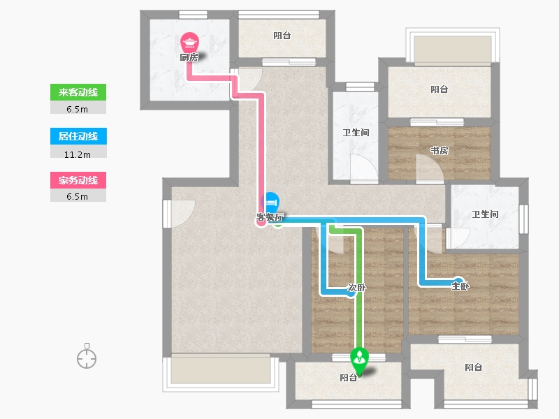 福建省-宁德市-水岸阳光-88.00-户型库-动静线