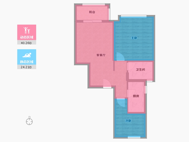 天津-天津市-新城青樾园-61.68-户型库-动静分区