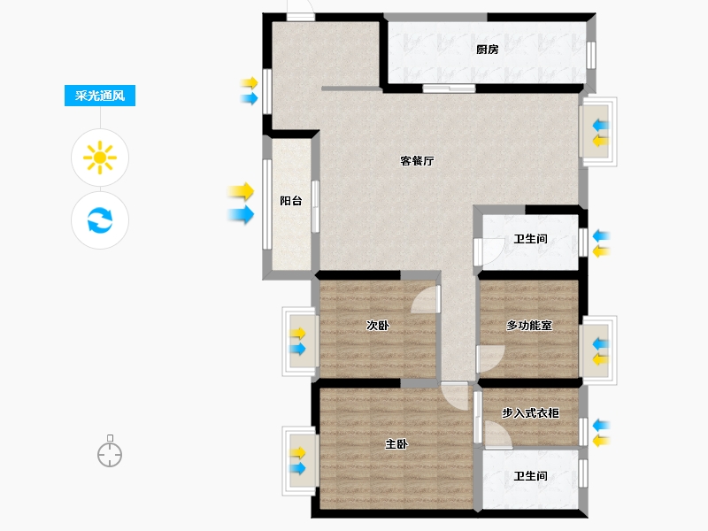 江苏省-无锡市-誉珑湖滨-114.12-户型库-采光通风