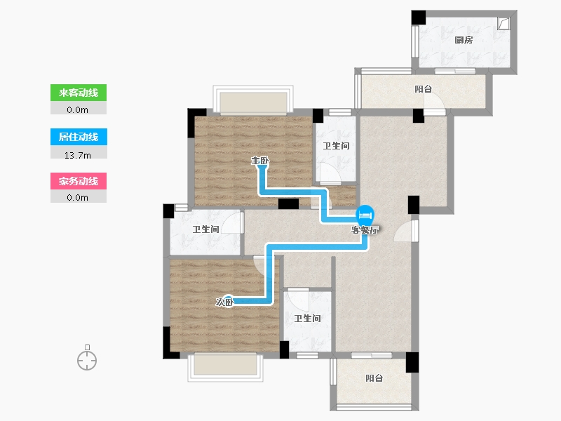 广西壮族自治区-南宁市-恒大苹果园-114.72-户型库-动静线