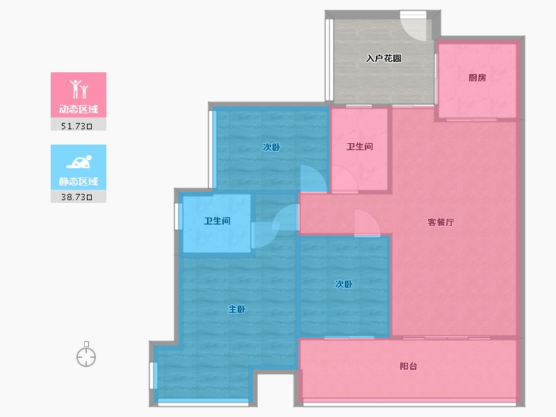 广东省-中山市-敏捷锦绣明珠-79.90-户型库-动静分区