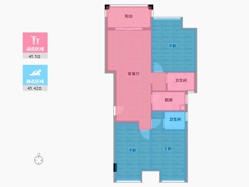 广东省-广州市-厦门大楼-82.00-户型库-动静分区