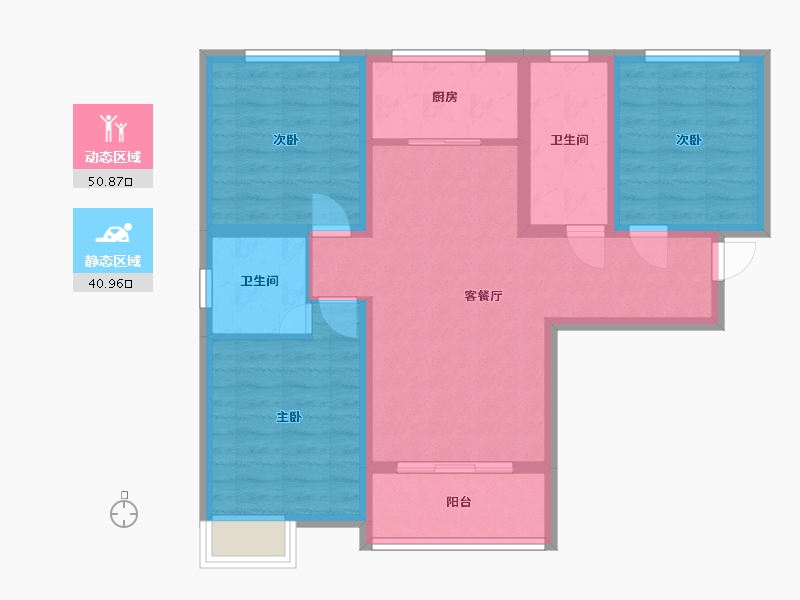 河北省-衡水市-尚臻圆-92.85-户型库-动静分区