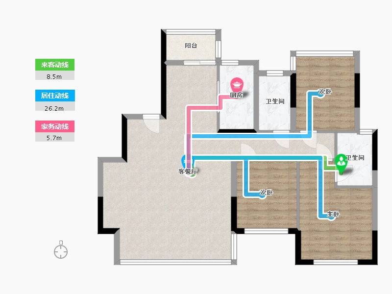 四川省-成都市-静安府-110.37-户型库-动静线